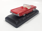 Solido Sixties 4517 1961 Ford Thunderbird Convertible Red 4 3/4" Long Die Cast Toy Car Vehicle with Opening Hood in Display Case