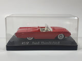 Solido Sixties 4517 1961 Ford Thunderbird Convertible Red 4 3/4" Long Die Cast Toy Car Vehicle with Opening Hood in Display Case