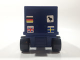 Vintage 1970s Tonka Semi Tractor Truck and Trailer White 8" Long Pressed Steel and Plastic Die Cast Toy Car Vehicle Made in Japan