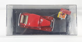 1998 Road Champs 1932 Ford Model B Red with Orange Flames Die Cast Toy Car Vehicle with Opening Trunk and Food Serving Sign in Display Case