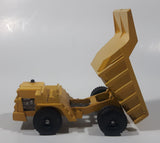 Vintage Hubley Tiny Toys LW Dump Truck Yellow Plastic and Metal Die Cast Toy Car Vehicle Made in U.S.A.