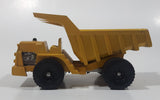 Vintage Hubley Tiny Toys LW Dump Truck Yellow Plastic and Metal Die Cast Toy Car Vehicle Made in U.S.A.