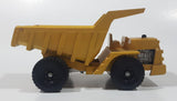 Vintage Hubley Tiny Toys LW Dump Truck Yellow Plastic and Metal Die Cast Toy Car Vehicle Made in U.S.A.