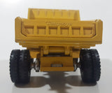 Vintage Hubley Tiny Toys LW Dump Truck Yellow Plastic and Metal Die Cast Toy Car Vehicle Made in U.S.A.