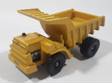 Vintage Hubley Tiny Toys LW Dump Truck Yellow Plastic and Metal Die Cast Toy Car Vehicle Made in U.S.A.