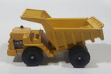 Vintage Hubley Tiny Toys LW Dump Truck Yellow Plastic and Metal Die Cast Toy Car Vehicle Made in U.S.A.