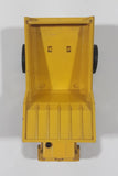 Vintage Hubley Tiny Toys LW Dump Truck Yellow Plastic and Metal Die Cast Toy Car Vehicle Made in U.S.A.