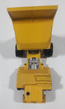 Vintage Hubley Tiny Toys LW Dump Truck Yellow Plastic and Metal Die Cast Toy Car Vehicle Made in U.S.A.