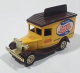 Vintage Golden Wheels Pepsi Cola Delivery Truck Yellow and Brown Die Cast Toy Car Vehicle