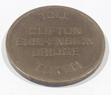 Vintage CSBT Clifton Suspension Bridge Toll Token Brass Metal Coin