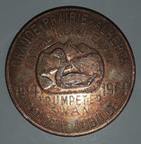 Vintage 1914 - 1964 Grand Prairie Chamber of Commerce Golden Jubilee Capital Inland Empire Trumpeter Swan Copper Metal Coin