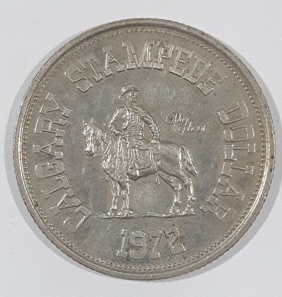 Vintage 1972 Calgary Stampede Dollar Metal Coin