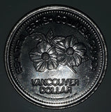Vintage 1976 United Nations Conference On Human Settlements Habitat Beautiful British Columbia Vancouver Dollar Metal Coin