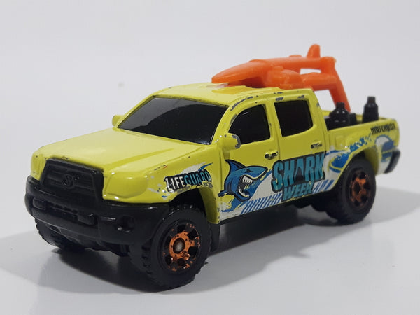 2016 Matchbox Shark Week Series Toyota Tacoma Lifeguard Yellow Die Cast Toy Car Vehicle