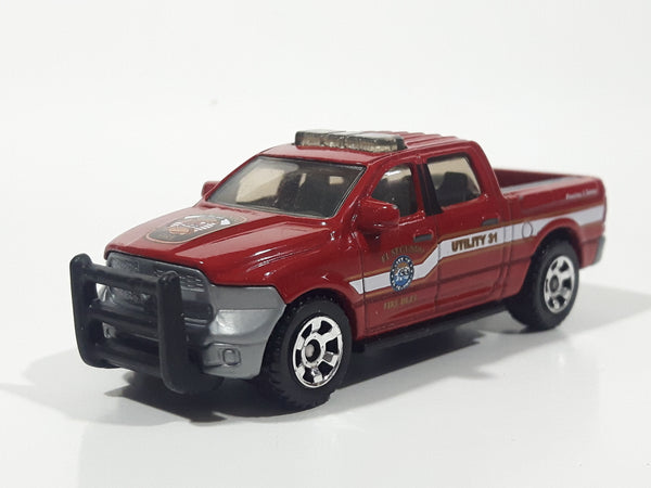 2021 Matchbox MBX Fire Rescue 2015 Ram Red Die Cast Toy Car Vehicle