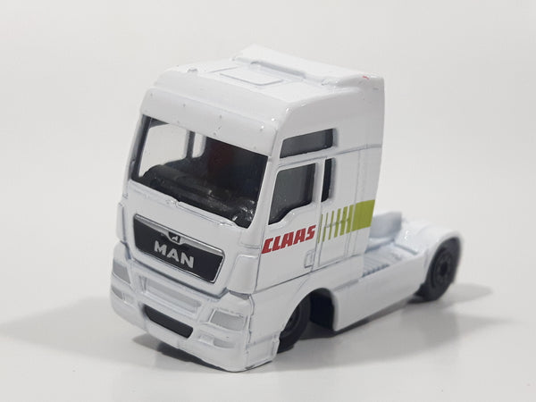 Majorette Man TGX Semi Tractor Truck White Die Cast Toy Car Vehicle