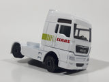 Majorette Man TGX Semi Tractor Truck White Die Cast Toy Car Vehicle