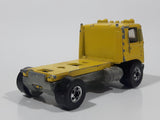 1981 Hot Wheels Semi Truck Yellow Die Cast Toy Car Vehicle