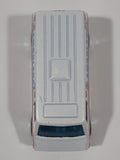 2010 Hot Wheels Race World - City '70s Van Ambulance White Die Cast Toy Car Vehicle