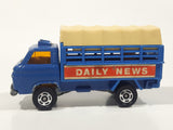 Vintage Tomica Nissan Caball Daily News Truck Blue 1/68 Scale Die Cast Toy Car Vehicle Made in Japan