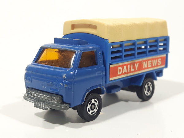 Vintage Tomica Nissan Caball Daily News Truck Blue 1/68 Scale Die Cast Toy Car Vehicle Made in Japan
