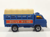 Vintage Tomica Nissan Caball Daily News Truck Blue 1/68 Scale Die Cast Toy Car Vehicle Made in Japan