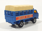 Vintage Tomica Nissan Caball Daily News Truck Blue 1/68 Scale Die Cast Toy Car Vehicle Made in Japan