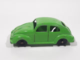 Vintage Tootsie Toys Volkswagen Beetle Bug Green Die Cast Toy Car Vehicle