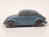 Vintage Lesney No. 25 Volkswagen Beetle Bug Light Metallic Blue Die Cast Toy Car Vehicle