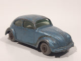 Vintage Lesney No. 25 Volkswagen Beetle Bug Light Metallic Blue Die Cast Toy Car Vehicle