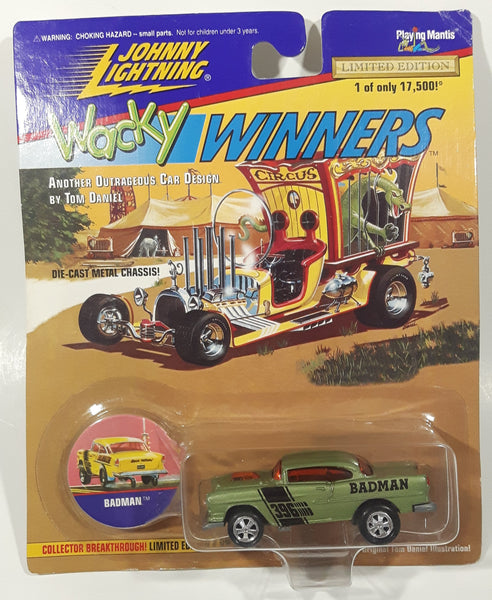 1996 Playing Mantis Johnny Lightning Wacky Winners Series No. 1 Limited Edition 1 of 17,500 Bad Man Green Die Cast Toy Car Vehicle New in Package