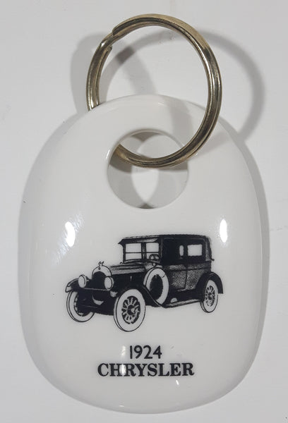 Vintage 1988 Royal Doulton 1924 Chrysler Canada Commemorative #1 Bone China Promotional Key Chain Ring