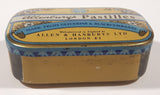 Vintage Allen & Hanbury's Ltd Allenburys London Pastilles Made From Glycerine & Blackcurrants Tin Metal Hinged Container