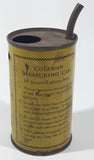 Vintage Coleman Measuring Can for Instant Lightning Irons 5 1/4" Tall Yellow Metal Pourer