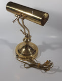 Vintage Curved All Brass Piano Bankers Desk Lamp