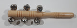 Wood Stick with Bells 7 1/2" Long Musical Instrument Noisemaker Toy