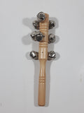 Wood Stick with Bells 7 1/2" Long Musical Instrument Noisemaker Toy