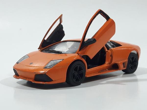 Kinsmart KT 5817 Lamborghini Murcielago LP640 Orange 1/36 Scale Pullback Die Cast Toy Car Vehicle Opening Doors