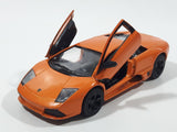 Kinsmart KT 5817 Lamborghini Murcielago LP640 Orange 1/36 Scale Pullback Die Cast Toy Car Vehicle Opening Doors