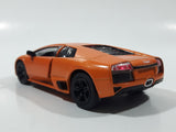 Kinsmart KT 5817 Lamborghini Murcielago LP640 Orange 1/36 Scale Pullback Die Cast Toy Car Vehicle Opening Doors