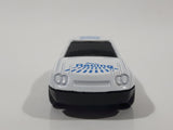Unknown Brand #555 Racing White Die Cast Toy Car Vehicle