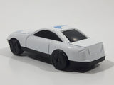 Unknown Brand #555 Racing White Die Cast Toy Car Vehicle
