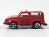 Unknown Brand 8009 #112 Fire Station Red Die Cast Toy Car Vehicle