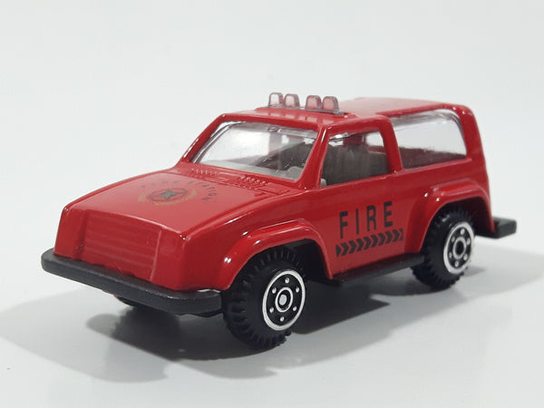 Unknown Brand 8009 #112 Fire Station Red Die Cast Toy Car Vehicle