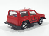 Unknown Brand 8009 #112 Fire Station Red Die Cast Toy Car Vehicle