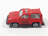 Unknown Brand 8009 #112 Fire Station Red Die Cast Toy Car Vehicle
