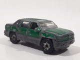 2002 Matchbox Rescue Rookies Chevrolet Avalanche Green 1:75 Scale Die Cast Toy Car Vehicle