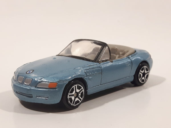 Motor Max No. 6001 BMW Z3 Convertible Light Blue Die Cast Toy Car Vehicle