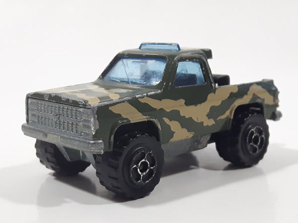 Majorette No. 291 & No. 228 Depanneuse Truck 4WD Army Green Camouflage Die Cast Toy Car Vehicle