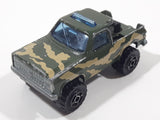 Majorette No. 291 & No. 228 Depanneuse Truck 4WD Army Green Camouflage Die Cast Toy Car Vehicle